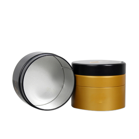tin can round for tea packaging